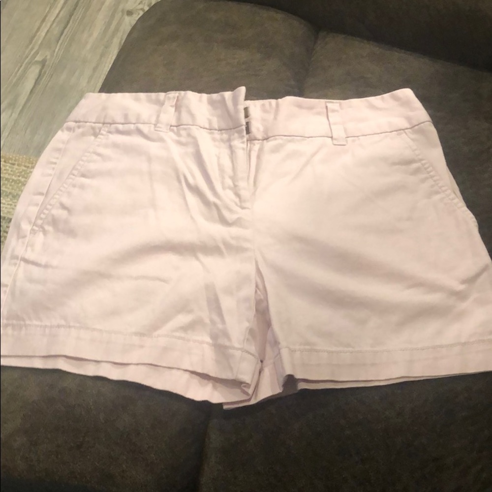 light pink midi shorts